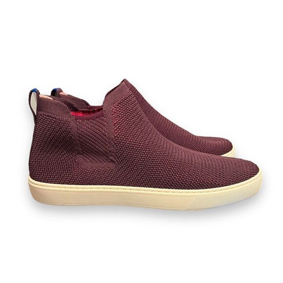 ROTHY’S The Chelsea Berry Lattice Knit High Top Sneaker Ankle Boots Shoes 13‎ - Picture 2 of 10